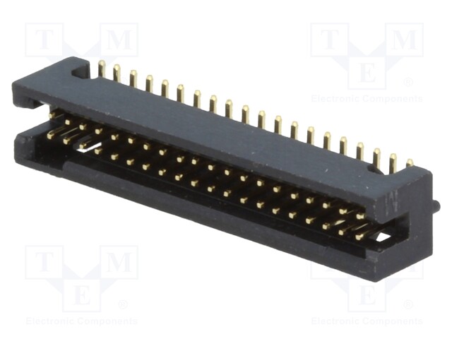 Socket; IDC; male; PIN: 40; straight; SMT; gold flash; 1.27mm