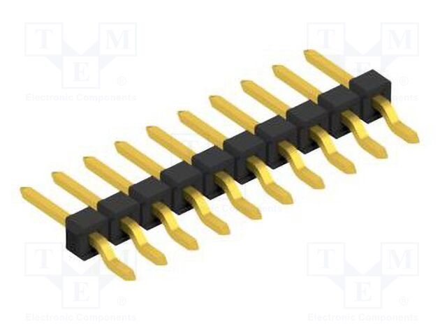Connector: pin strips; pin header; male; PIN: 10; 2.54mm; SMT; 1x10