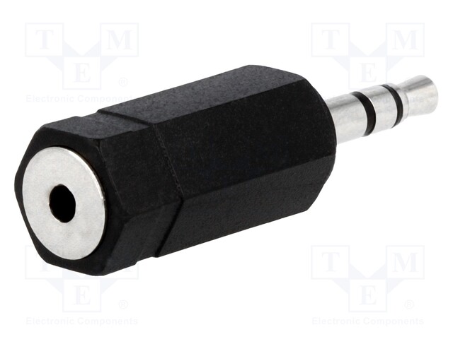 Adapter; Jack 2.5mm socket,Jack 3.5mm plug; stereo