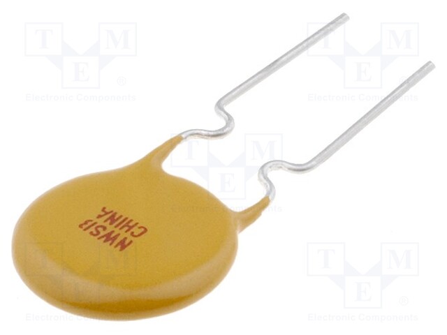 Fuse: PTC polymer; 900mA; Pitch: 5mm