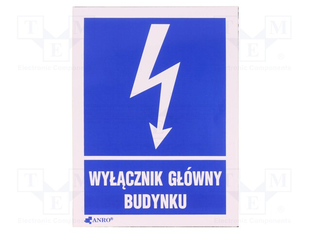 Safety sign; informative; W: 74mm; H: 105mm; FS