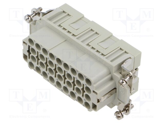 Heavy Duty Connector, CQE Series, CQE Class Series, Insert, 32 Contacts, Receptacle