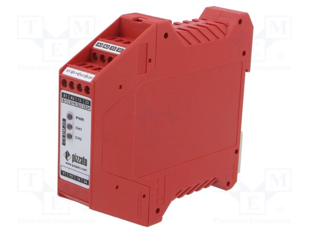 Module: safety relay; 24VAC; 24VDC; for DIN rail mounting; CS