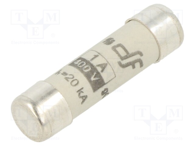 Fuse: fuse; gG; 1A; 400VAC; ceramic,cylindrical,industrial; 8x31mm