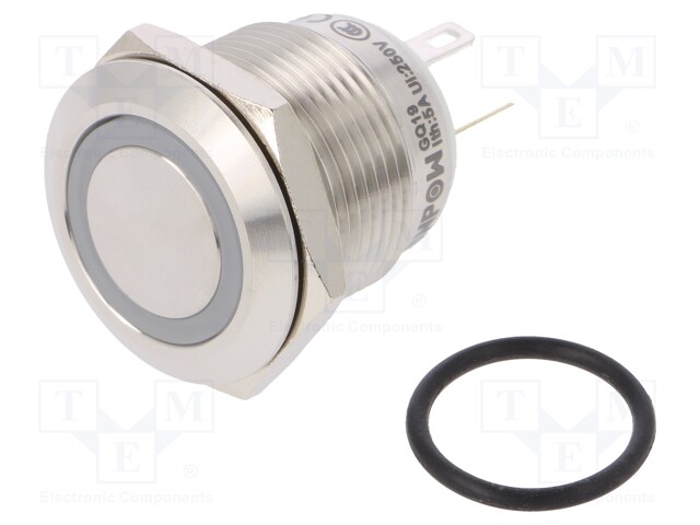 Switch: vandal resistant; Pos: 2; SPST-NO; 0.5A/220VAC; 2A/36VDC