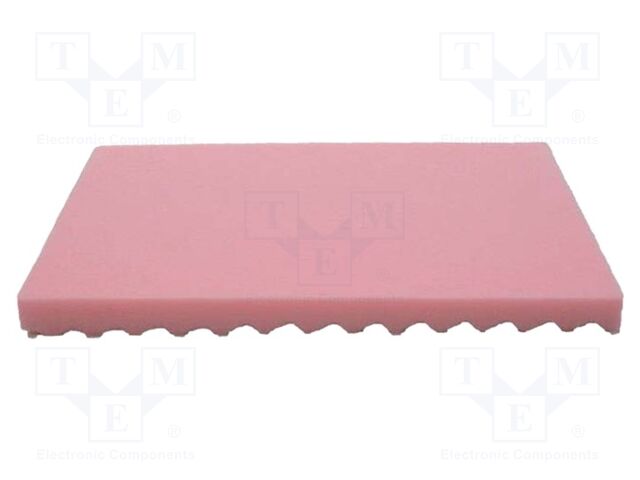 Dissipative foam; ESD; L: 355mm; W: 255mm; Thk: 15mm; polyurethane