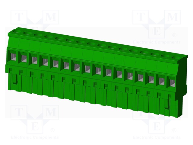 Connector: pluggable terminal block; plug; female; angled 90°