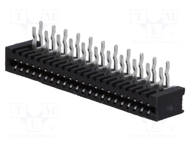 Connector: FFC (FPC); angled 90°; PIN: 22; NON-ZIF; THT; tinned; 1mm