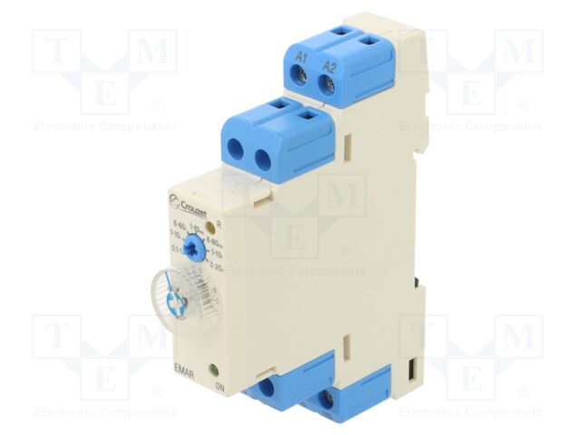 Timer; 0,1s÷20h; SPDT; 250VAC/5A; Usup: 24VAC; 24VDC; -20÷60°C; IP20