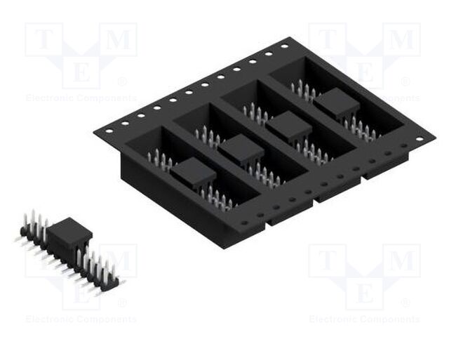 Connector: pin strips; pin header; male; PIN: 26; 2mm; SMT; 2x13