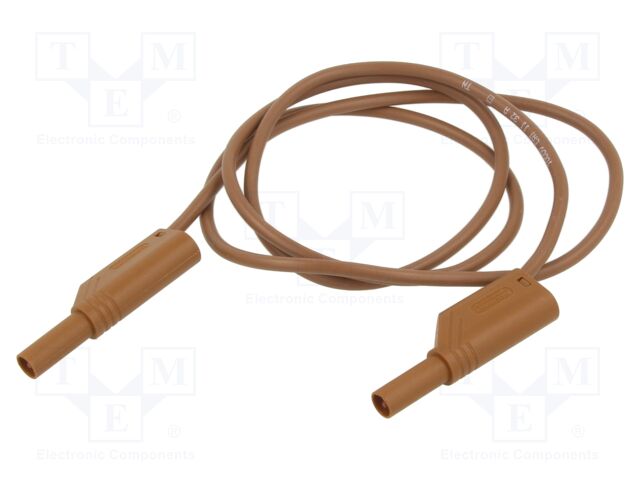 Test lead; 32A; banana plug with axial socket 4mm,both sides