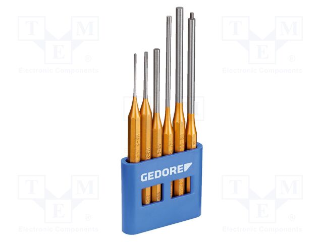 Tools set: punches; long; 6pcs.
