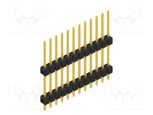 Connector: pin strips; pin header; male; PIN: 12; 2.54mm; THT; 1x12