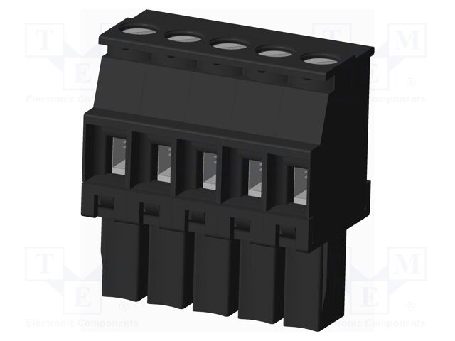 Connector: pluggable terminal block; plug; female; angled 90°