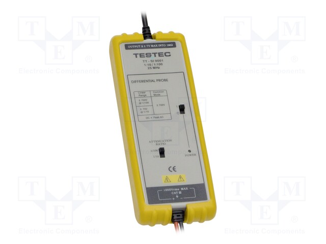 Oscilloscope probe; Band: ≤25MHz; Attenuator: 10: 1/100: 1