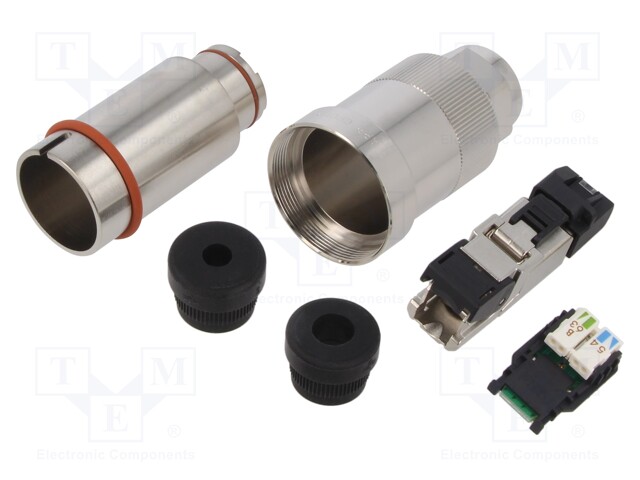 Connector: RJ45; plug; PIN: 8; Cat: 6a; shielded; Layout: 8p8c; IDC