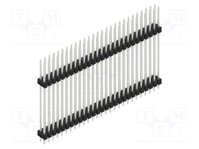 Connector: pin strips; pin header; male; PIN: 54; 2.54mm; THT; 2x27