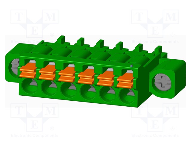 Connector: pluggable terminal block; plug; female; straight; 5.5A