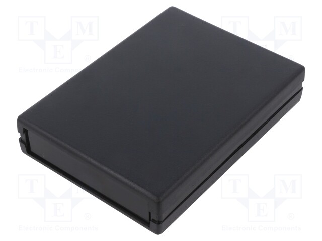 Enclosure: with panel; X: 94mm; Y: 129mm; Z: 25mm; ABS; black