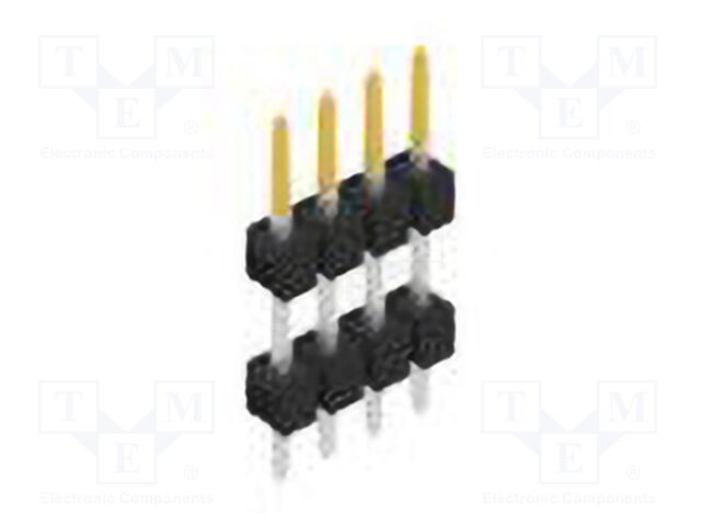 Connector: pin strips; pin header; male; PIN: 4; 2.54mm; THT; 1x4