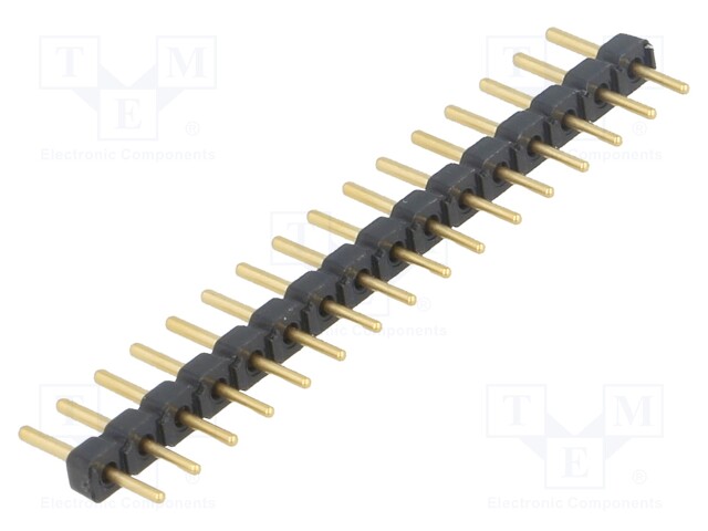 Pin header; pin strips; male; PIN: 16; straight; 2.54mm; THT; 1x16