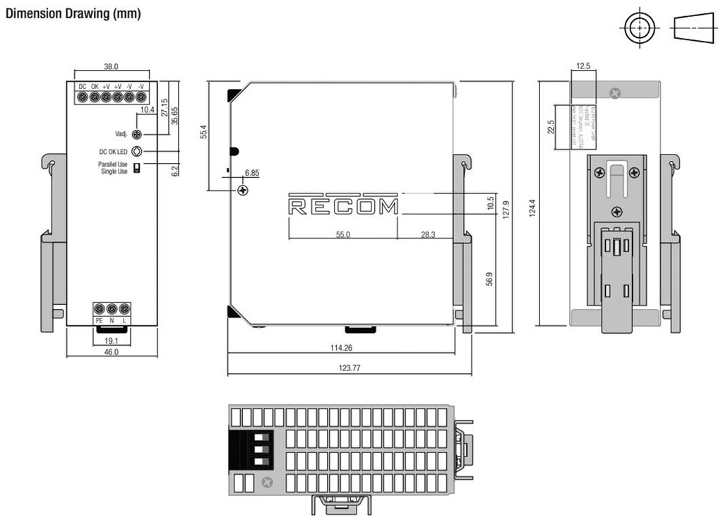 Power supply: switched-mode; 240W; 24VDC; 24÷28VDC; 10A; 85÷264VAC