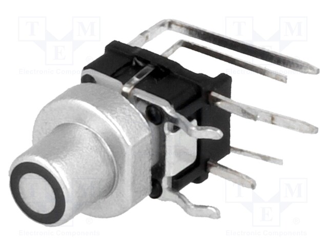 Switch: keypad; Pos: 2; SPST-NO; 0.05A/12VDC; silver; Illumin: LED