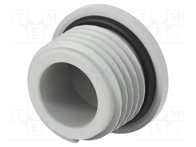 Stopper; polyamide; light grey; IP68; Entrelec; Gland: M16; 10mm
