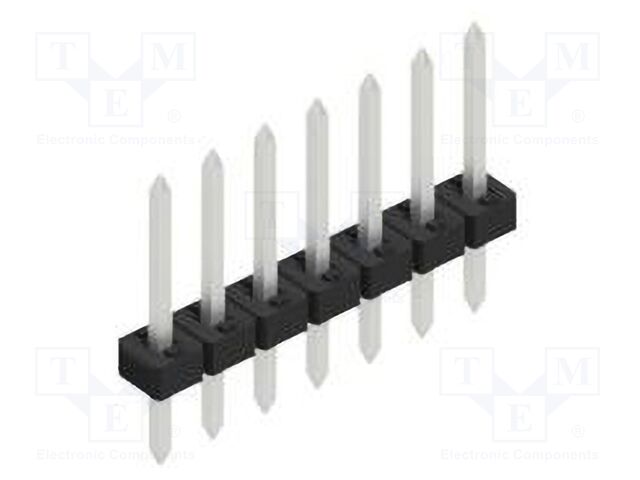 Connector: pin strips; pin header; male; PIN: 7; 2mm; THT; 1x7; 100V