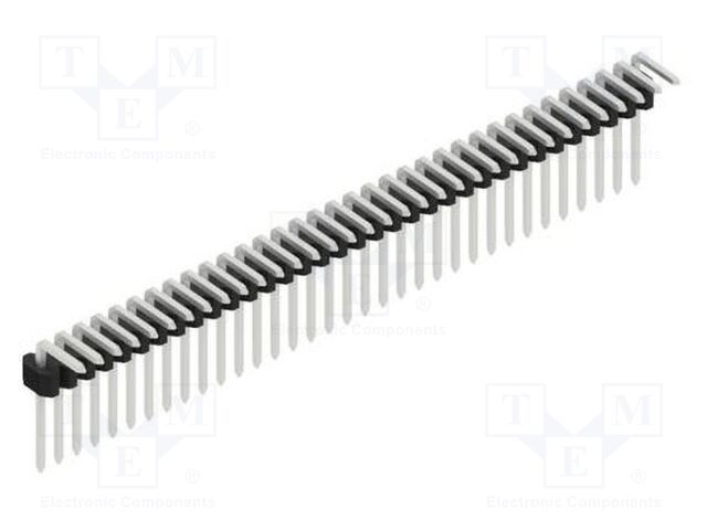 Connector: pin strips; pin header; male; PIN: 34; 1.27mm; THT; 1x34