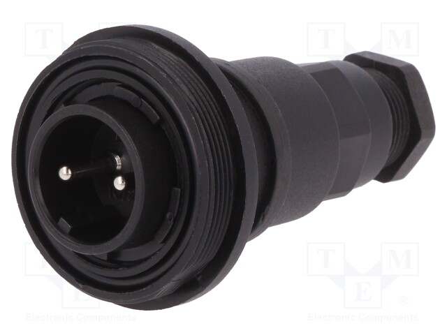 Connector: circular; plug; male; PIN: 2; Buccaneer Standard; IP68