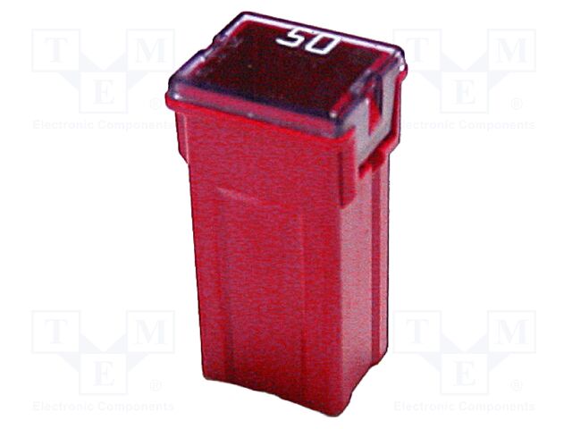 Fuse: fuse; 50A; 32VDC; automotive; 14.1mm; 14.1x12x27.2mm