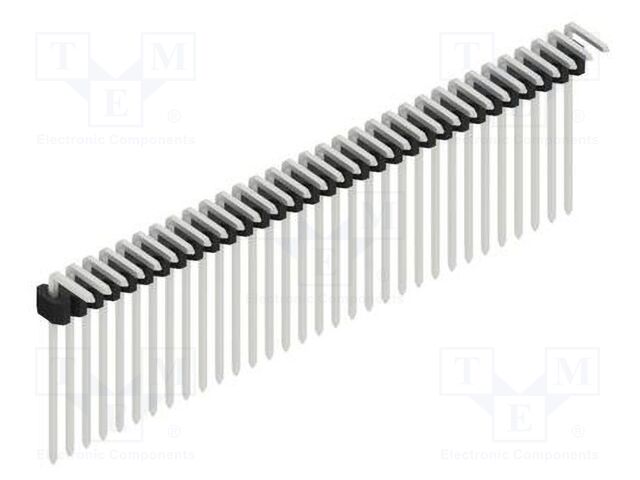 Connector: pin strips; pin header; male; PIN: 32; 1.27mm; THT; 1x32