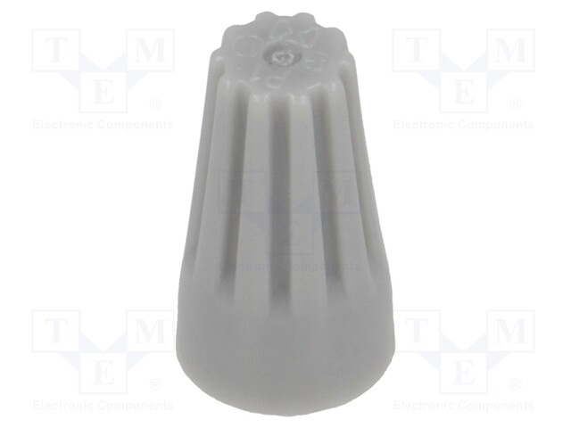 Close end; 22AWG÷14AWG; screwed; grey; max.105°C
