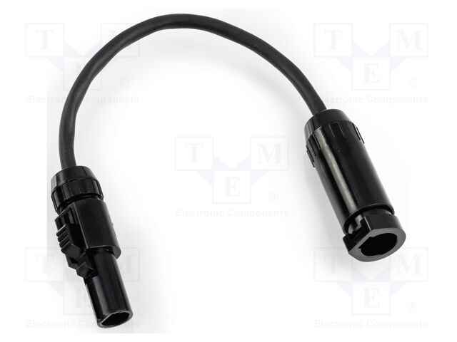 Adapter; 3pin female,4pin male