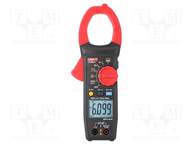 AC digital clamp meter; Øcable: 45mm; LCD (6099),with a backlit
