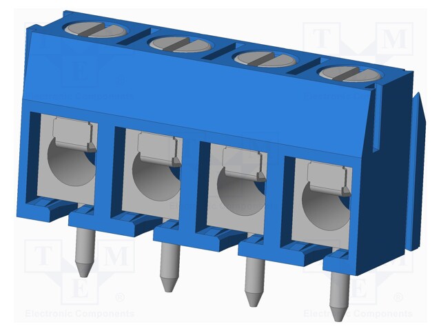 Connector: PCB terminal block; terminal; Plating: tinned; on PCBs