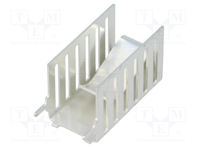 Heatsink: moulded; L: 25mm; W: 13mm; H: 16mm; 22.4K/W; copper; clip-on