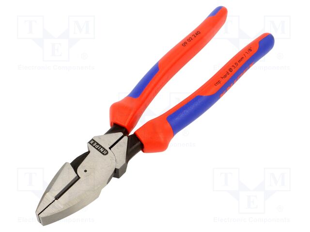 Pliers; universal; 240mm; for bending, gripping and cutting