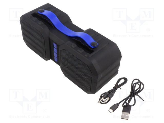 Speaker; black; Jack 3,5mm,microSD,USB A; Bluetooth 5.1; 10m