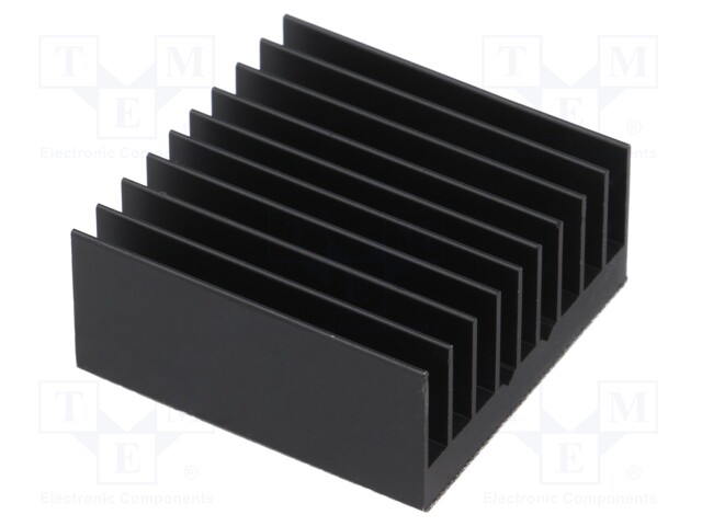 Heatsink: extruded; grilled; black; L: 32.5mm; W: 32.5mm; H: 14.5mm