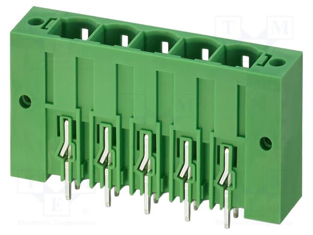 PCB headers, nominal cross section: 16 mm?, color: green, no