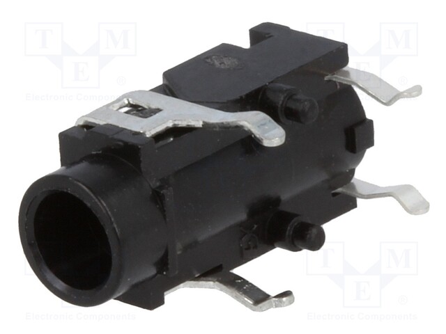 Socket; Jack 3,5mm; female; stereo; ways: 3; angled 90°; on PCBs