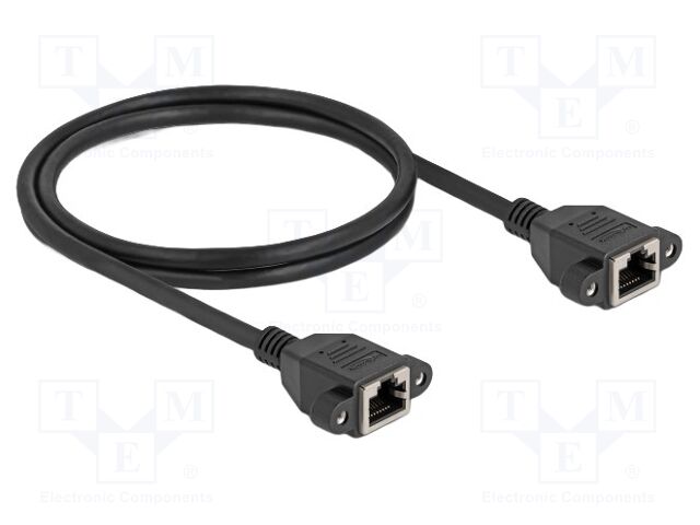Extender Ethernet; S/FTP; Cat: 6a; RJ45 socket,both sides; 1m