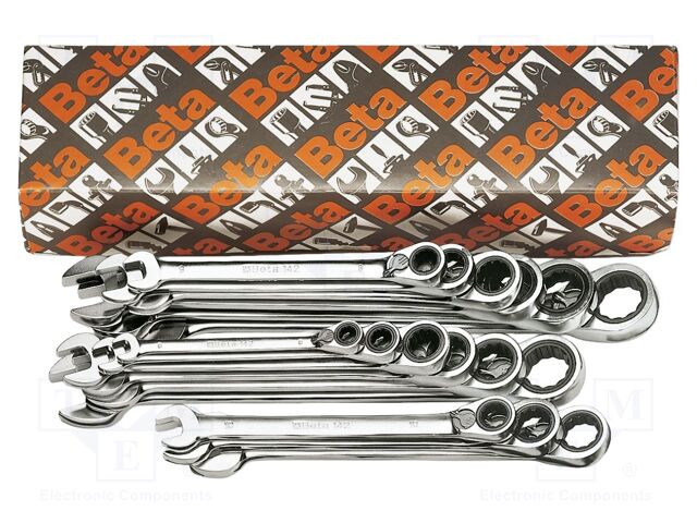 Wrench-set; rattle,combination spanner; Plating: chromium