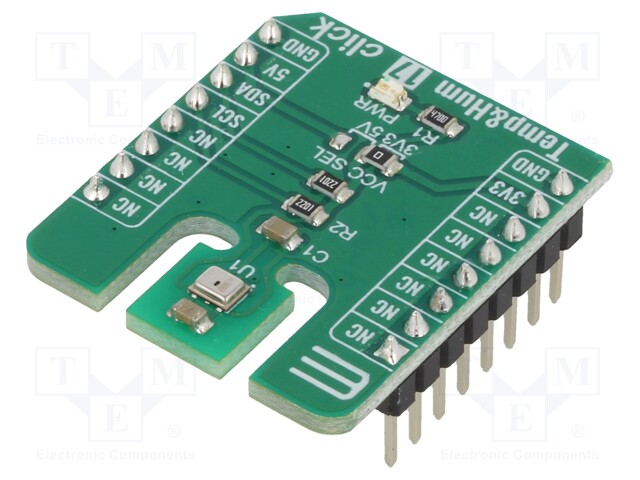 Click board; humidity/temperature sensor; I2C; HS3001; 3.3/5VDC