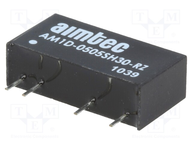 Converter: DC/DC; 1W; Uin: 4.5÷5.5V; 5VDC; Iout: 200mA; SIP7; 2.3g