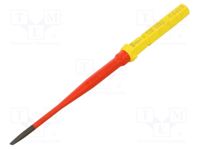 Interchangeable blade; slot; insulated; 3,5x0,6mm; 157mm; 1kVAC