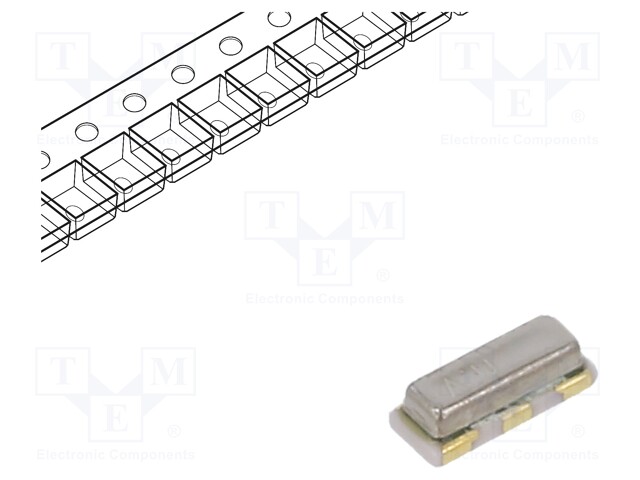 Resonator: ceramic; 16MHz; SMD; 3.2x1.3x0.9mm; Tol: ±0.5%; 15pF
