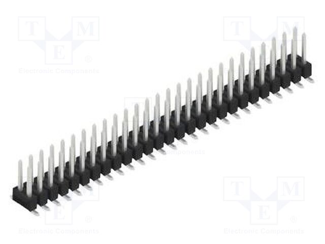Connector: pin strips; pin header; male; PIN: 54; 2.54mm; SMT; 2x27